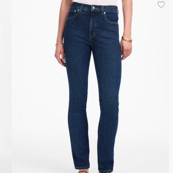 👖Madewell Dark Wash Mid Rise Skinny Jeans 30 Kick Flare Stretch Fit👖 - Picture 1 of 4